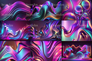 25 Holographic Neon Backgrounds, a Wallpaper Graphic by Incomelion (Thumbnail 4 of 11)