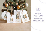 Christmas Gift Tag Mockup Set, an Advertising Mockup by Mie Mockup Studio (Thumbnail 4 of 7)