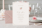 Romantic Rose Elegant Wedding Invite, an Invitation Template by by creative paper (Thumbnail 4 of 6)