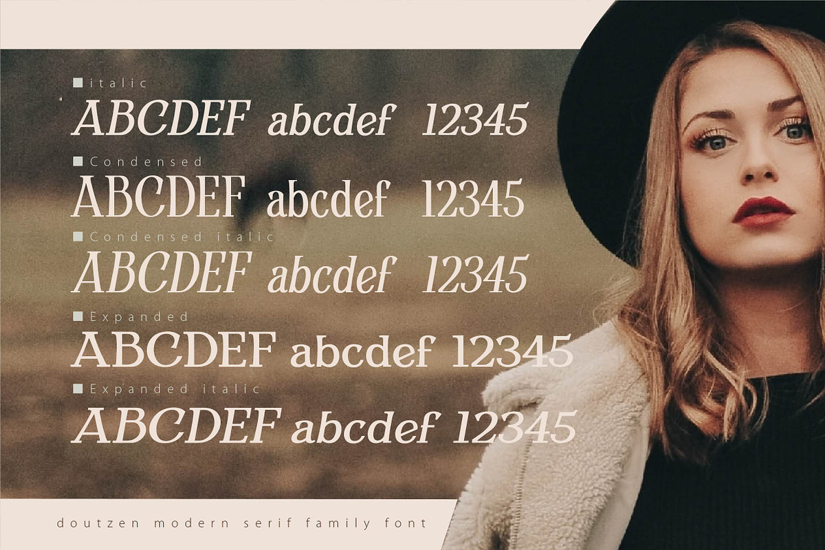Doutzen - Modern Serif, a Serif Font by Olexstudio (Photo 8 of 10)