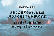 Vintage Hawaiian Font: Mauna Loa, a Sans Serif Font by Midnight Grim (Thumbnail 2 of 3)