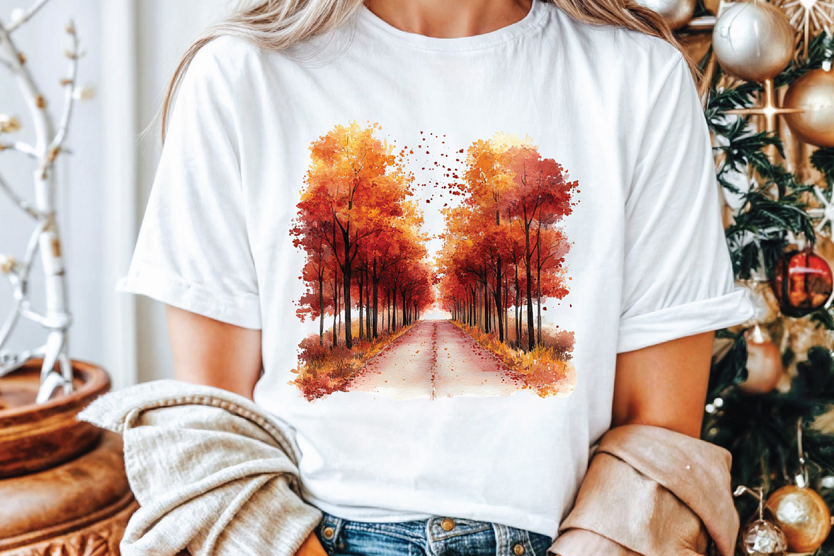 Watercolor Burgundy Autumn Clipart, an Illustration by Libby Wishes (Photo 6 of 9)
