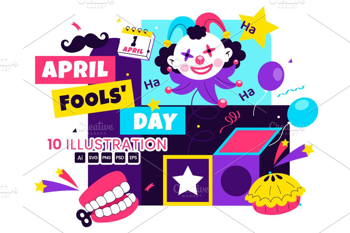 10 April Fools Day Illustration, a Person Illustration by denayunebgt (Photo 1 of 4)