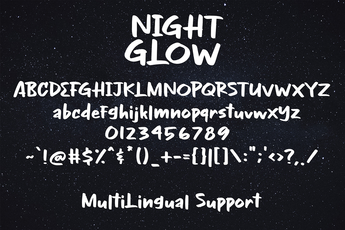 Night Glow - Handwritten Font preview 7