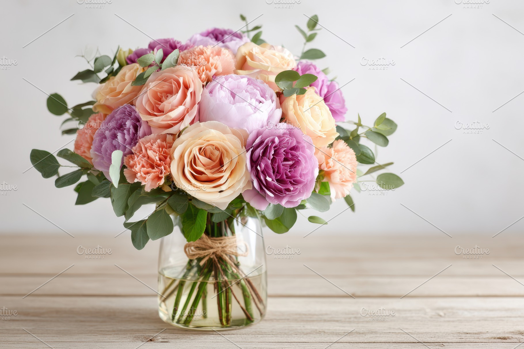 Elegant flowers bouquet in the vase, a Nature Photo by AlyaAnd