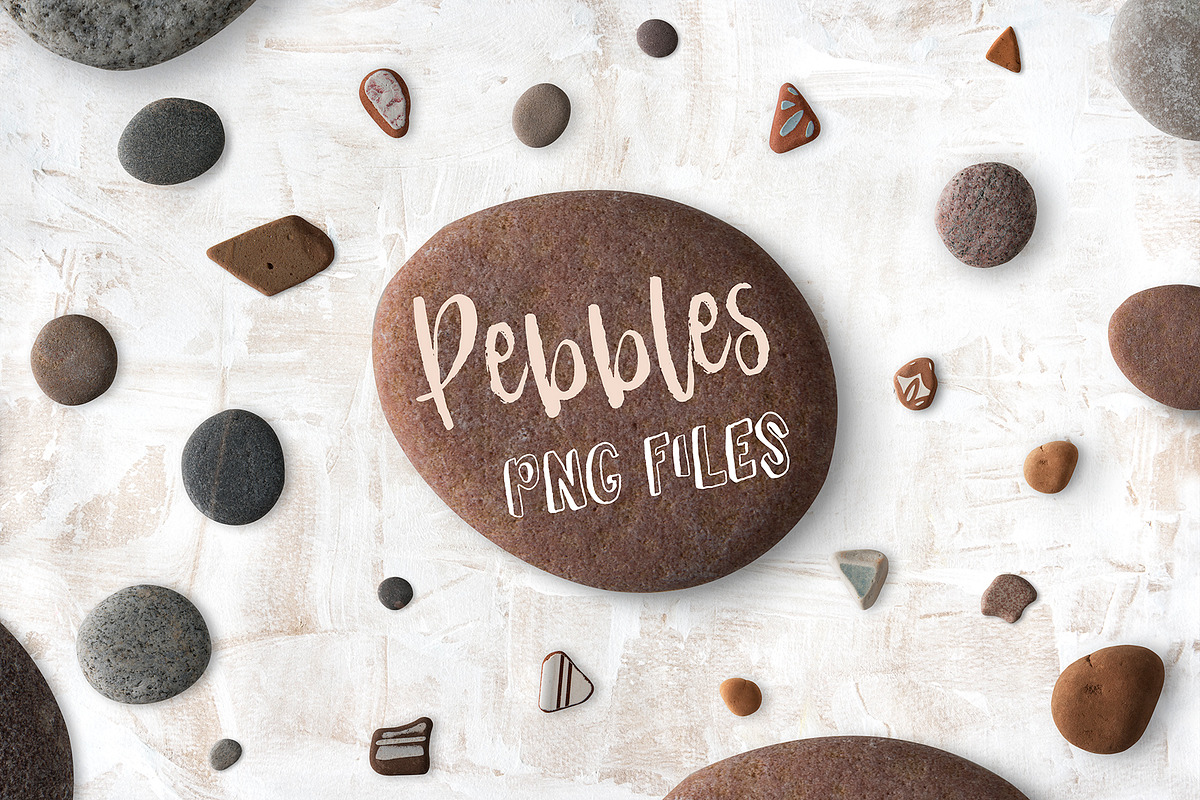 Cut out Pebbles - photo clip art, an Object Graphic by wings of design (Photo 1 of 2)