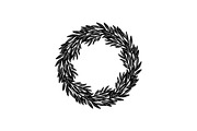 Floral Wreath Circle SVG Bundle, an Illustration by Creativeshirt (Thumbnail 39 of 51)