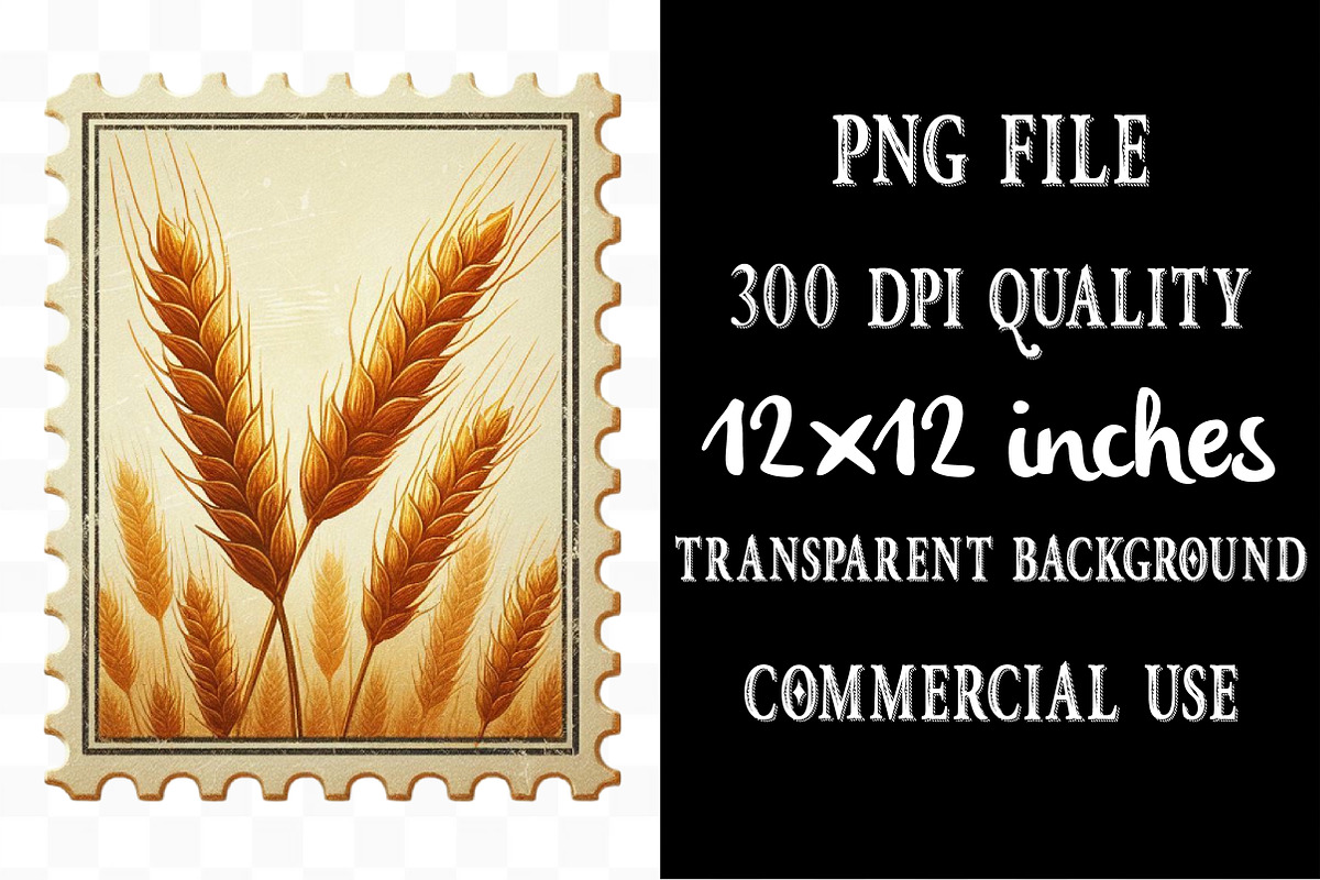 Watercolor Autumn Postage Stamp Clip, an Illustration by Designking (Photo 4 of 5)
