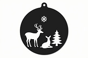 Christmas Laser Cut Ornament Bundle, a Graphic by Designer_Momina (Thumbnail 2 of 14)