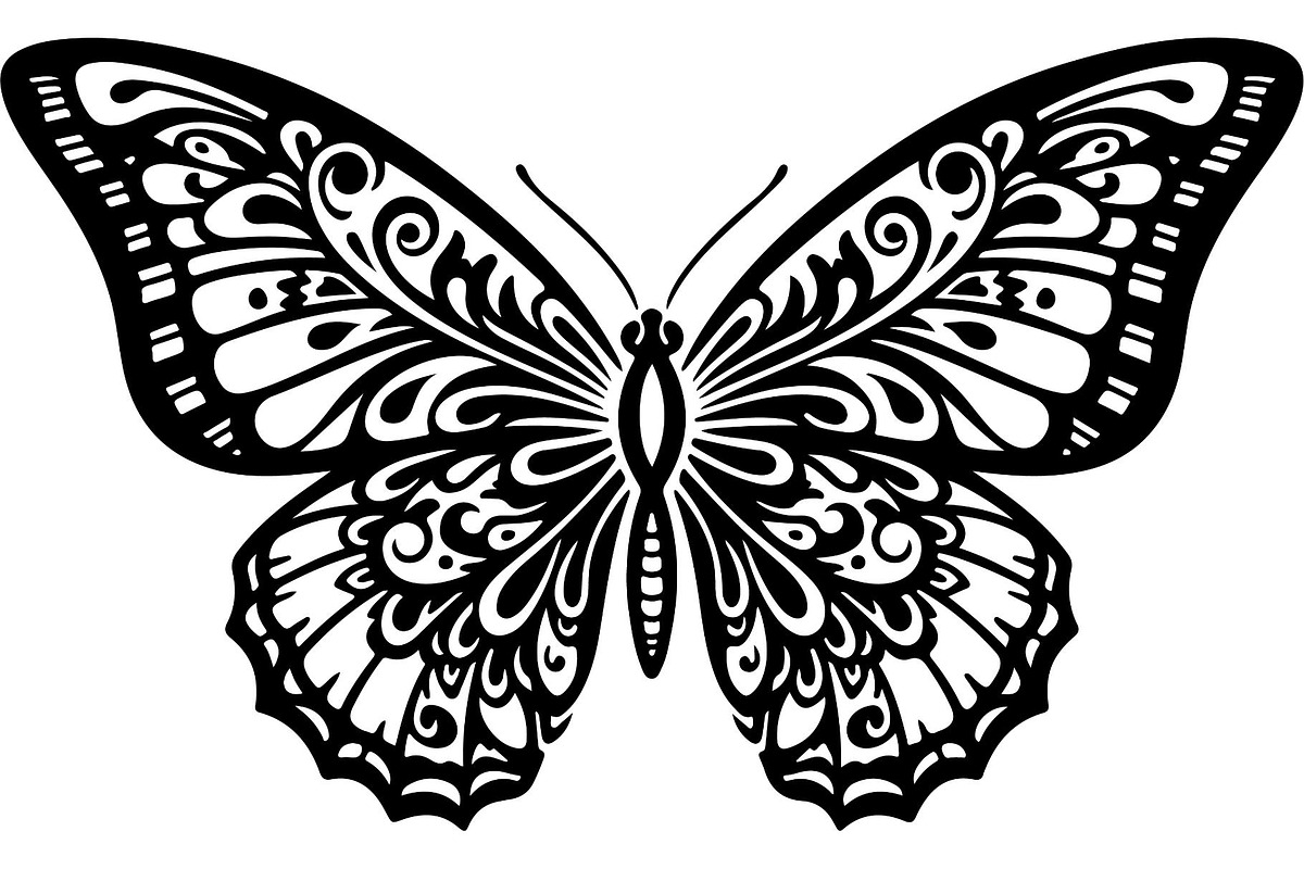 Elegant Butterfly Silhouette, an Object Graphic by Designer_Momina (Photo 14 of 20)