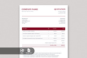 Quotation Invoice Template, a Stationery Template by Anjum Ilyas (Thumbnail 1 of 4)