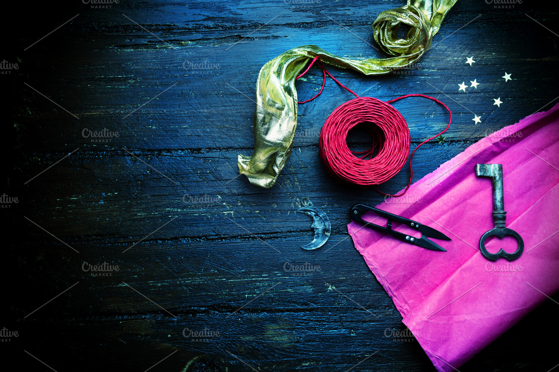 Decoration elements for craft stock photo containing diy and craft, an Arts & Entertainment Photo by Maksimkostenko