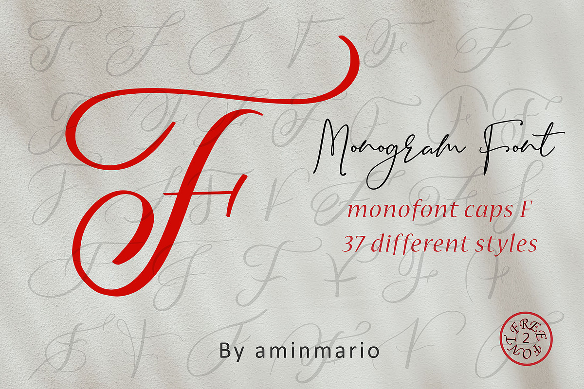 MONOGRAM F | Monofont caps F