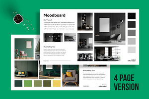 Minimalist Interior Design Moodboard, an UI Kit Template by MightyDesign
