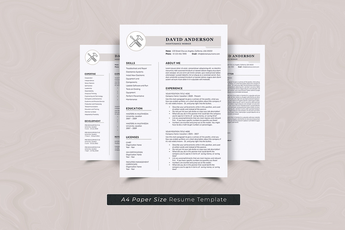 Resume Template, a Resume Template by DesignDevisers (Photo 5 of 10)