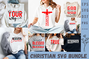 Christian Quotes SVG Design Bundle, an Object Graphic by FiveStarCrafting