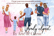 Big Family Creator Clipart., a Person Illustration by ArtedeCatrin (Thumbnail 1 of 11)