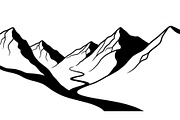 50 Mountain Landscape Silhouette Bun, an Illustration by Designer_Momina (Thumbnail 10 of 51)