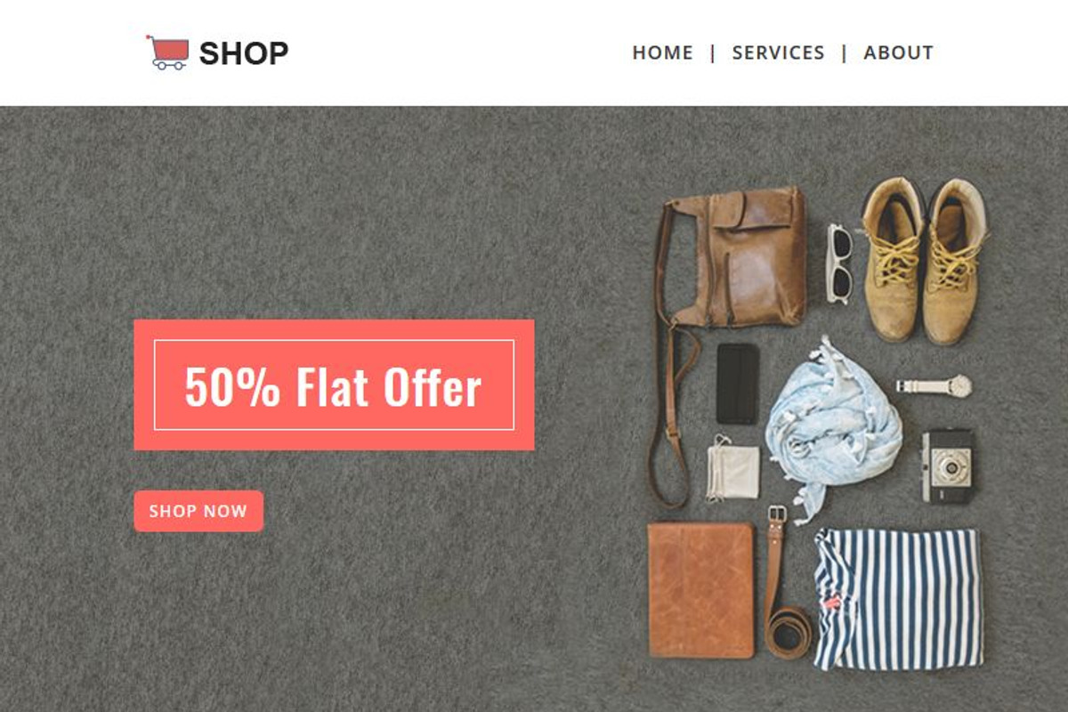 SHOPPING - Responsive Email Template, an Email Template by FourDinos (Photo 2 of 3)