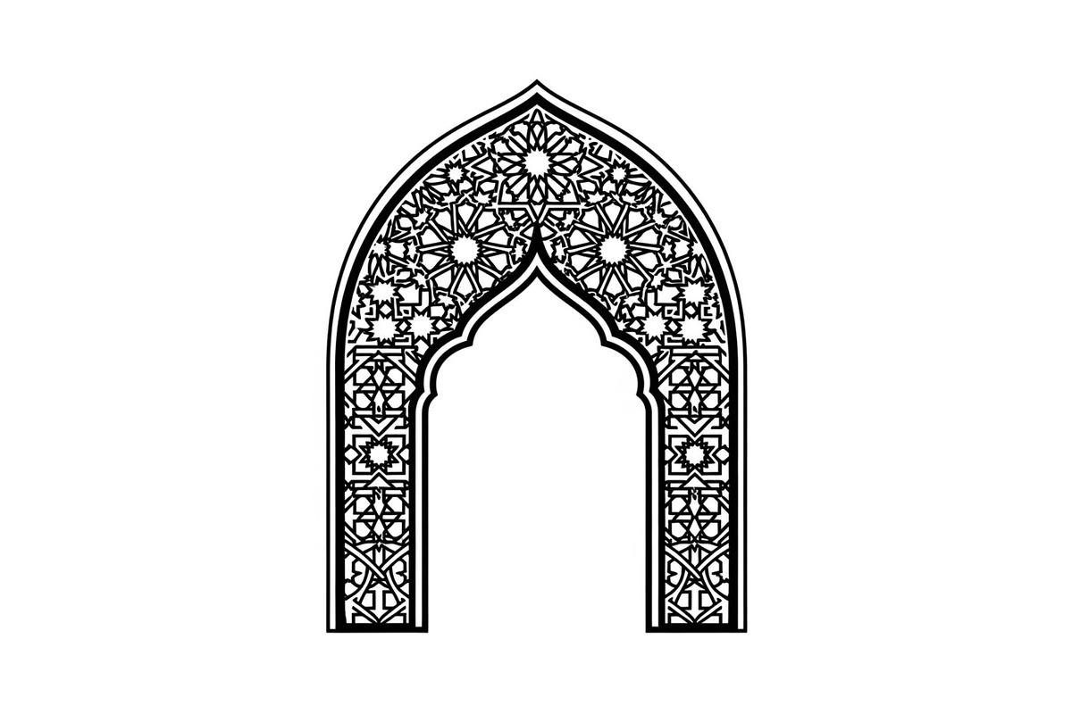 Islamic Arch Window Vector Bundle, an Illustration by yasushie (Photo 15 of 51)