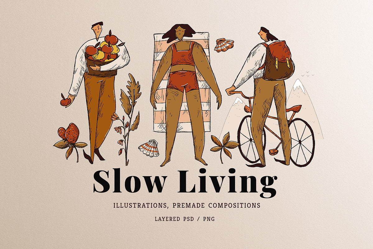 Slow Living & Outdoor Activities, a Person Illustration by Yeticrab (Photo 1 of 14)