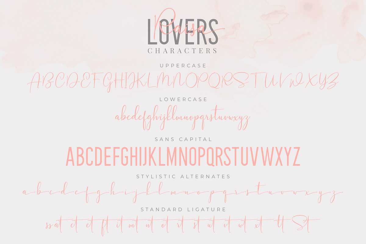Raisa Lovers Font Duo preview 8