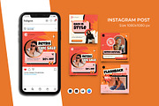Retro Fashion Instagram Post, a Social Media Template by Artnivora.Std (Thumbnail 1 of 2)