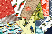 Digital paper antique birds 1, a Pattern Graphic by JAY MID IMAGE (Thumbnail 1 of 5)