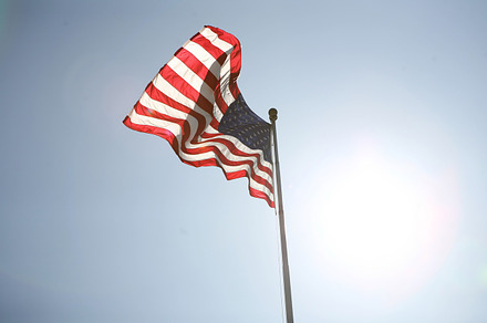American flag with sunflare preview 6