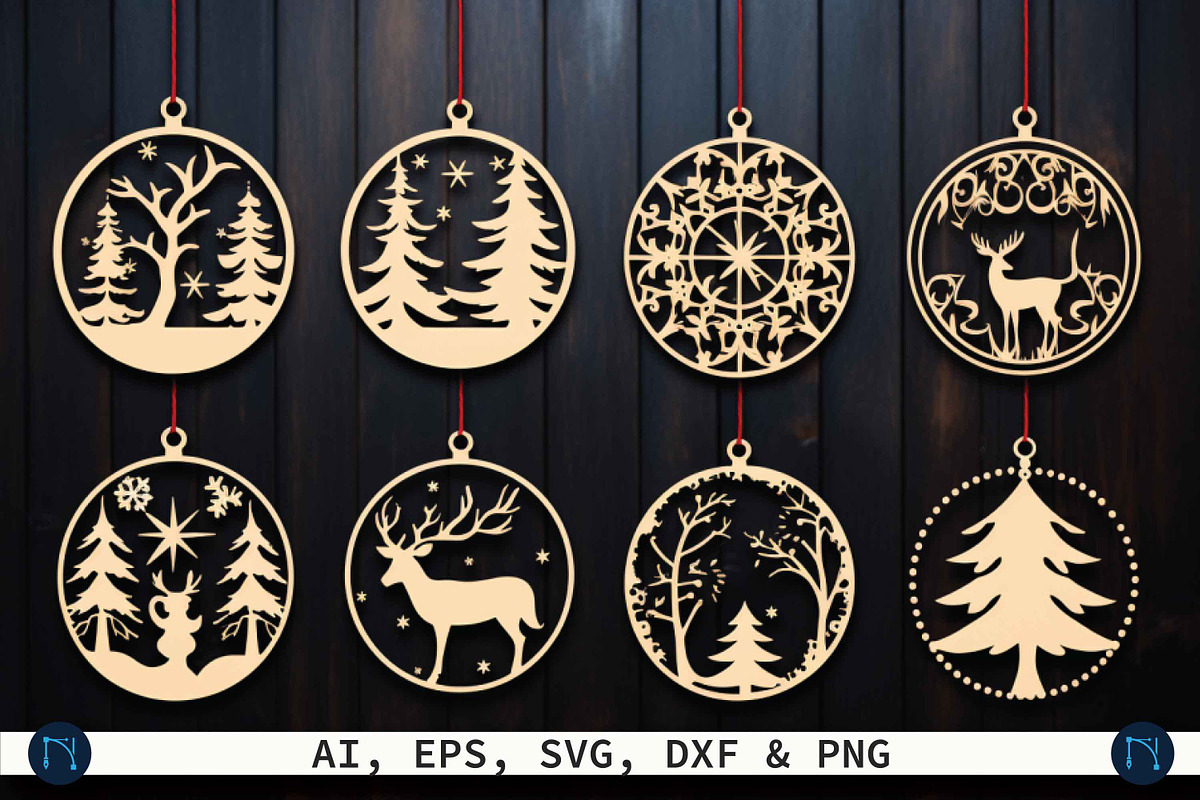 Christmas Ornament Mega Bundle SVG, a Graphic by NGISED (Photo 3 of 9)