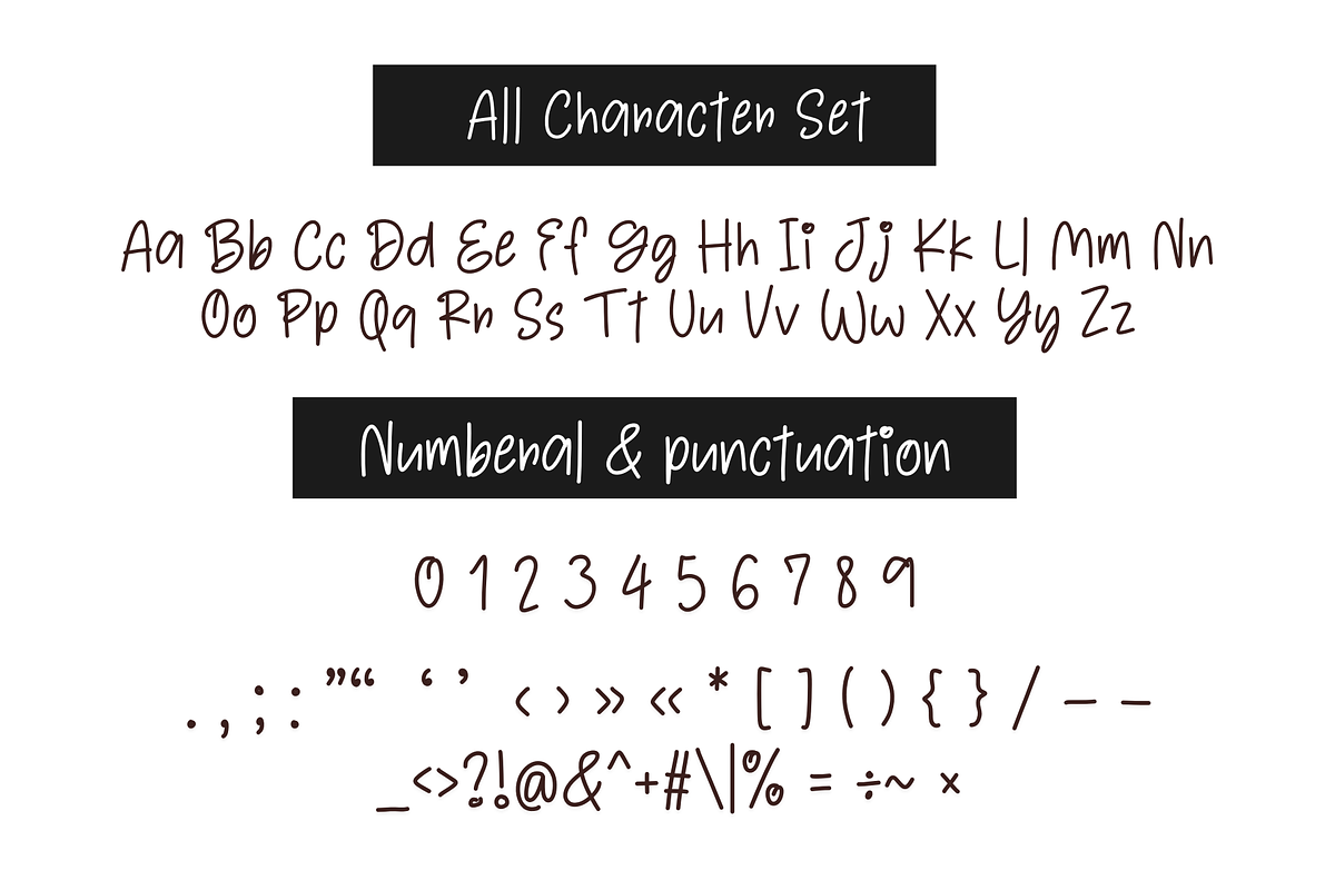 Disney Stories is Handwritten font, a Handwritten Font by Brown Cupple (Photo 5 of 6)