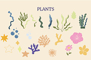 Summer Cute Mermaid Handrawn Clipart, a Decorative Illustration by Ginny and Sam (Thumbnail 2 of 15)