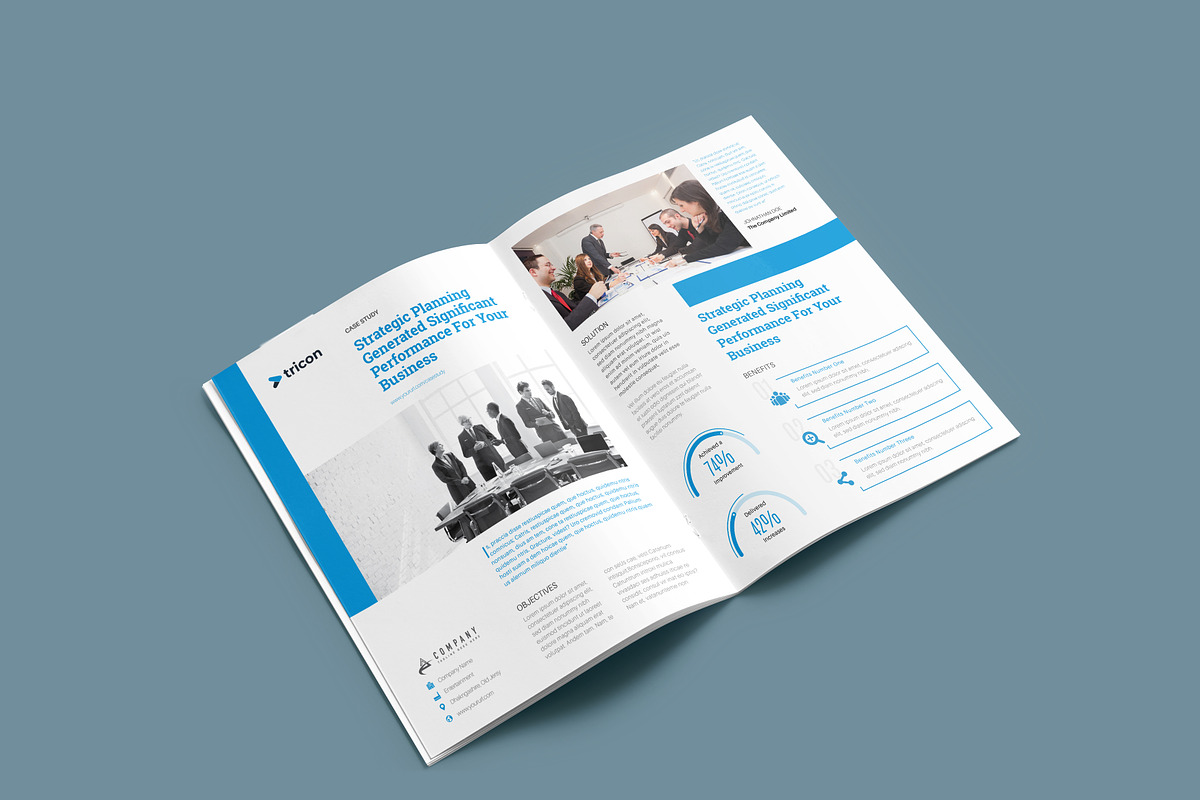 Clean Case Study Flyer, a Flyer Template by Rongbaaz (Photo 2 of 2)