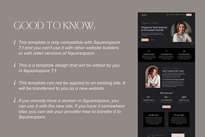 Squarespace Template Life Coach