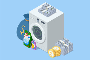 Isometric vector illustration of a, a Finance Illustration by Golden Sikorka