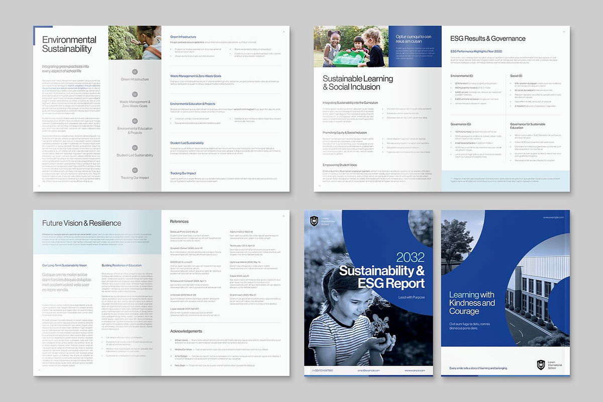 Report Brochure Template preview 4