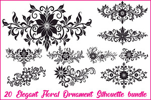 Decorative Floral Vector Bundle, an Illustration by hafijul