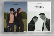 Grayscale Fashion Magazine Brochure, a Magazine Template by Boris Cupac (Thumbnail 2 of 7)