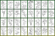 Wild Flowers Coloring Page, a Graphic by Forhadx5 (Thumbnail 4 of 15)