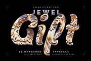 Jewel Gift — Color Bitmap Font, a Symbol Font by Gleb Guralnyk (Thumbnail 1 of 4)