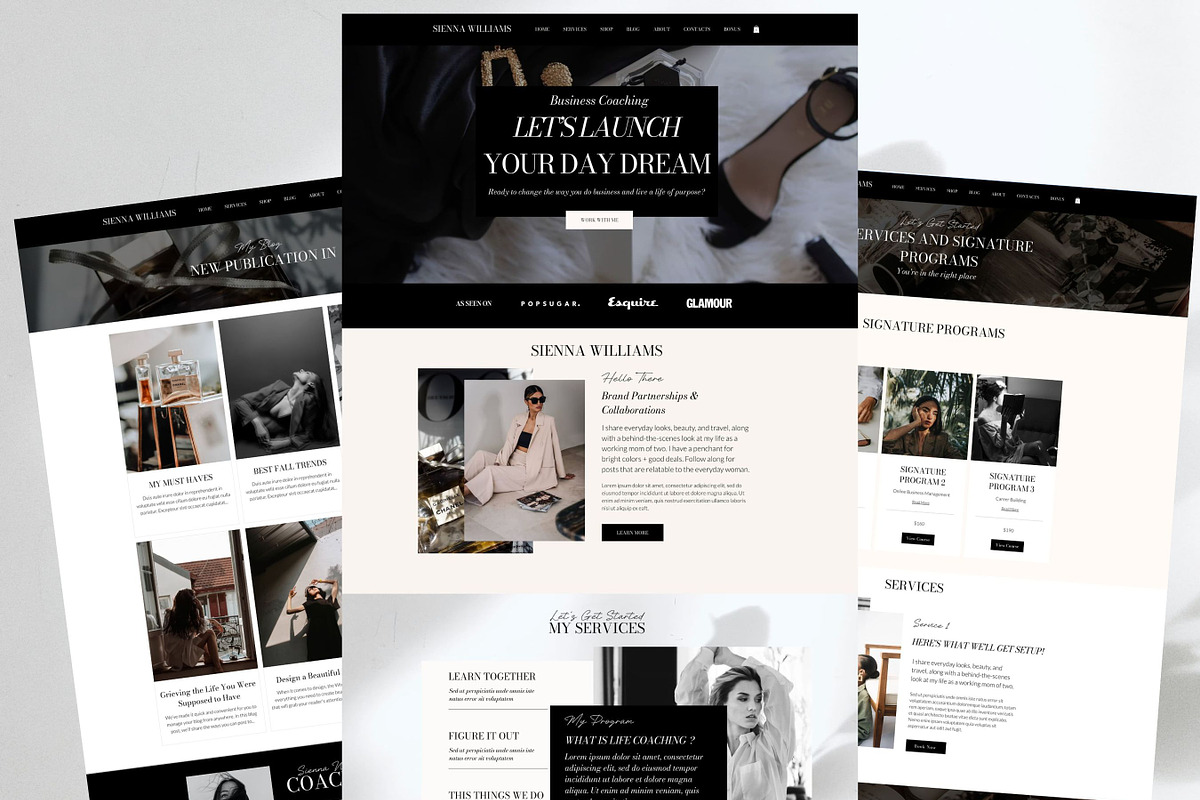 Wix Website Template for Coaches, a Wix Template by Presentibox (Photo 3 of 6)