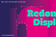 Redoneta Display, a Sans Serif Font by Rafael Jordan (Thumbnail 1 of 8)