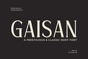 Gaisan - Sharp Modern Serif Font, a Serif Font by Mily Studio (Thumbnail 1 of 10)