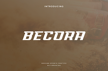 Becora - Modern Sport Typeface