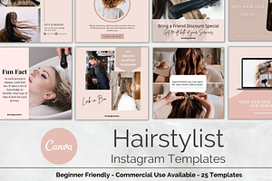 Hairstylist Instagram Templates