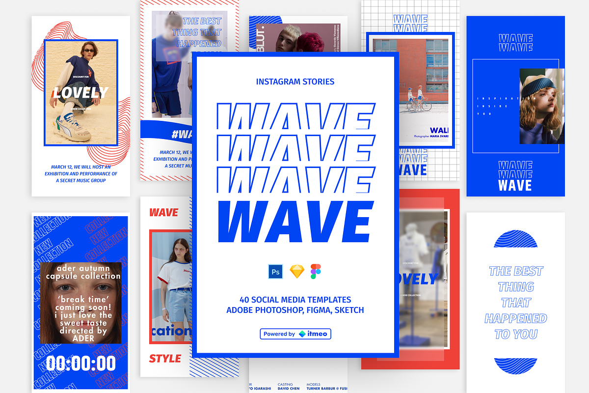 Wave - Instagram Template, a Social Media Template by itmeo (Photo 1 of 7)
