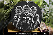 Three American Football Players Gear, a Background Graphic by LaseredNinja (Thumbnail 4 of 7)