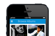 -%60 iPhone App Template. Blue., an App Template by UI Store (Thumbnail 5 of 5)