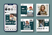 Modern Branding Fashion Social Media, a Social Media Template by MightyDesign (Thumbnail 2 of 8)