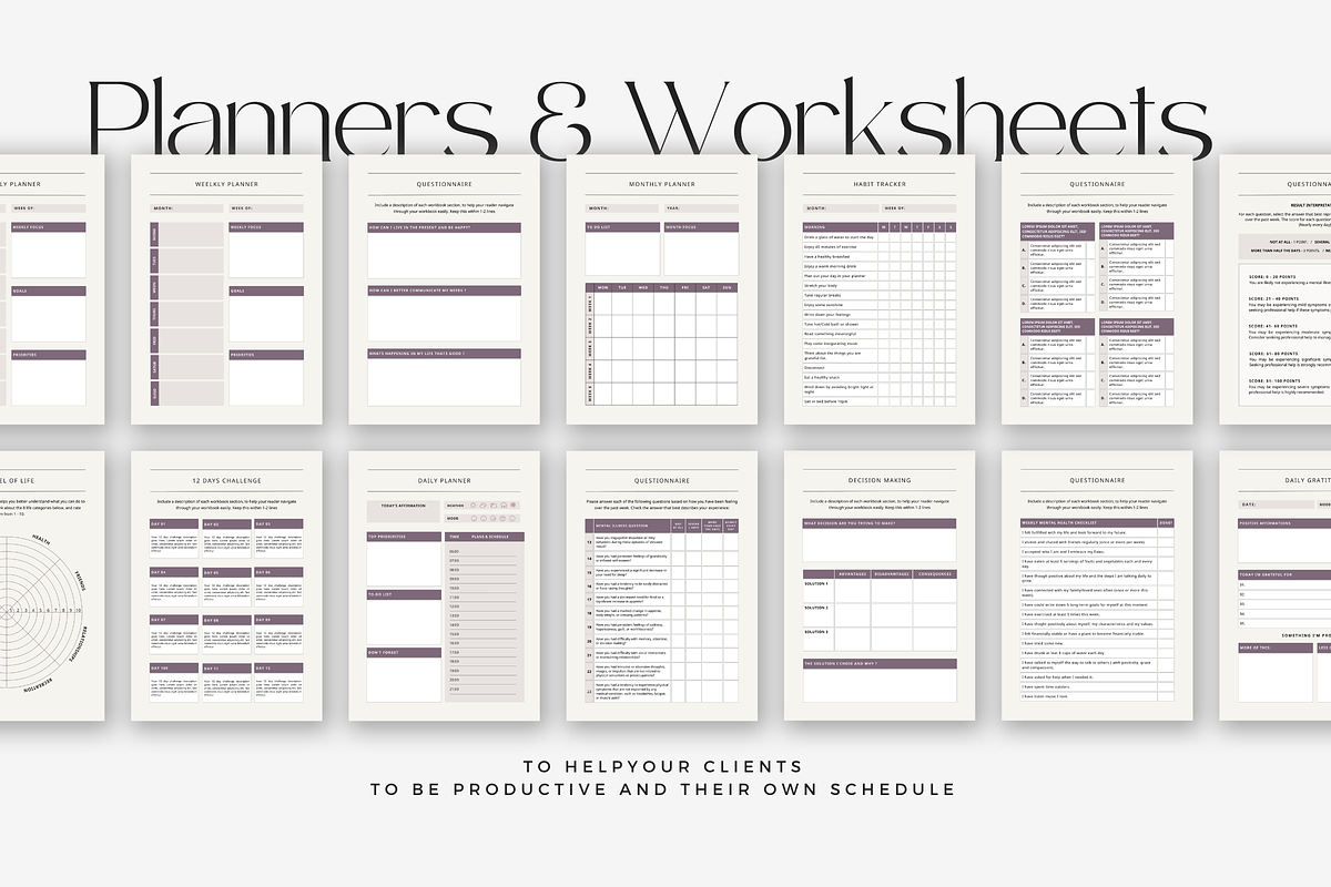 Canva Mental Health Ebook WorkBook M, a Marketing Template by Lovely Confetti (Photo 7 of 8)